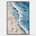 HOLMAN ART Sunlit Tideline – Textured Palette Knife Beach Scene Painting - image 1