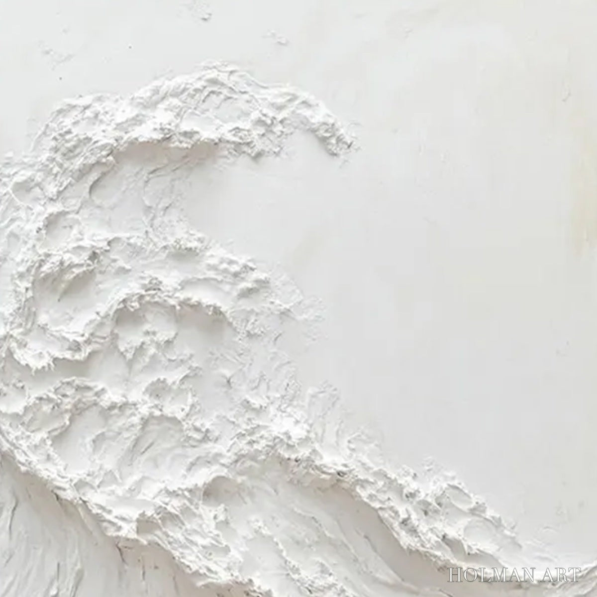 HOLMAN ART Alabaster Swell – Minimalist Textured Coastal Oil Painting - image 5