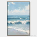 HOLMAN ART Azure Crest – Textured Impasto Seascape Oil Painting - image 1