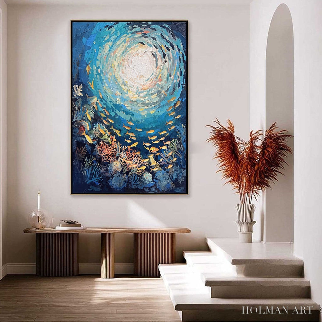 HOLMAN ART Ocean’S Grace – Textured Impasto Seascape Painting - image 5
