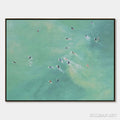 HOLMAN ART Tidal Chase – Aerial Surfer Sports Scene Painting - image 1