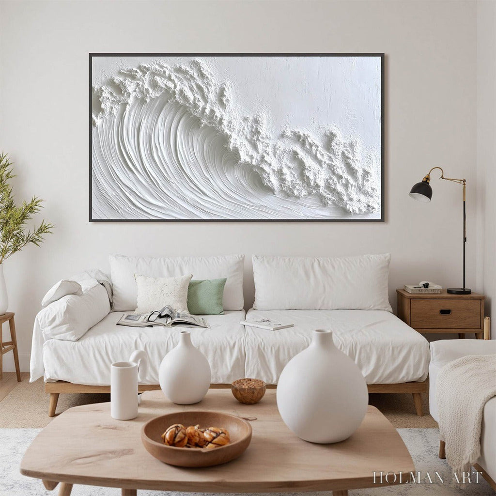 HOLMAN ART White Crest – Textured Impasto Seascape Oil Painting - image 5