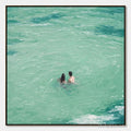 HOLMAN ART Ocean Embrace – Minimalist Beach Scene Oil Painting - image 1