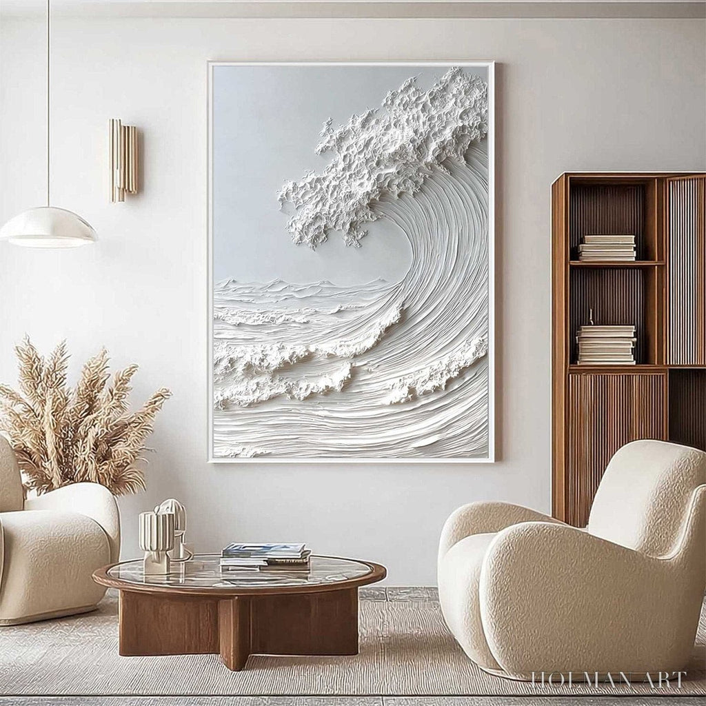HOLMAN ART Frozen Momentum – Textured Impasto Seascape Oil Painting - image 5