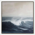 HOLMAN ART Ocean'S Embrace – Atmospheric Coastal Seascape Oil Painting - image 1