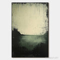 HOLMAN ART Emerald Mist – Textured Wabi-Sabi Seascape Oil Painting - image 1