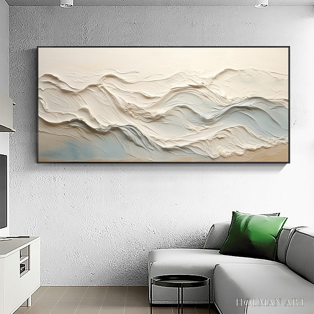 HOLMAN ART Ocean Echoes – Textured Abstract Oil Painting - image 4