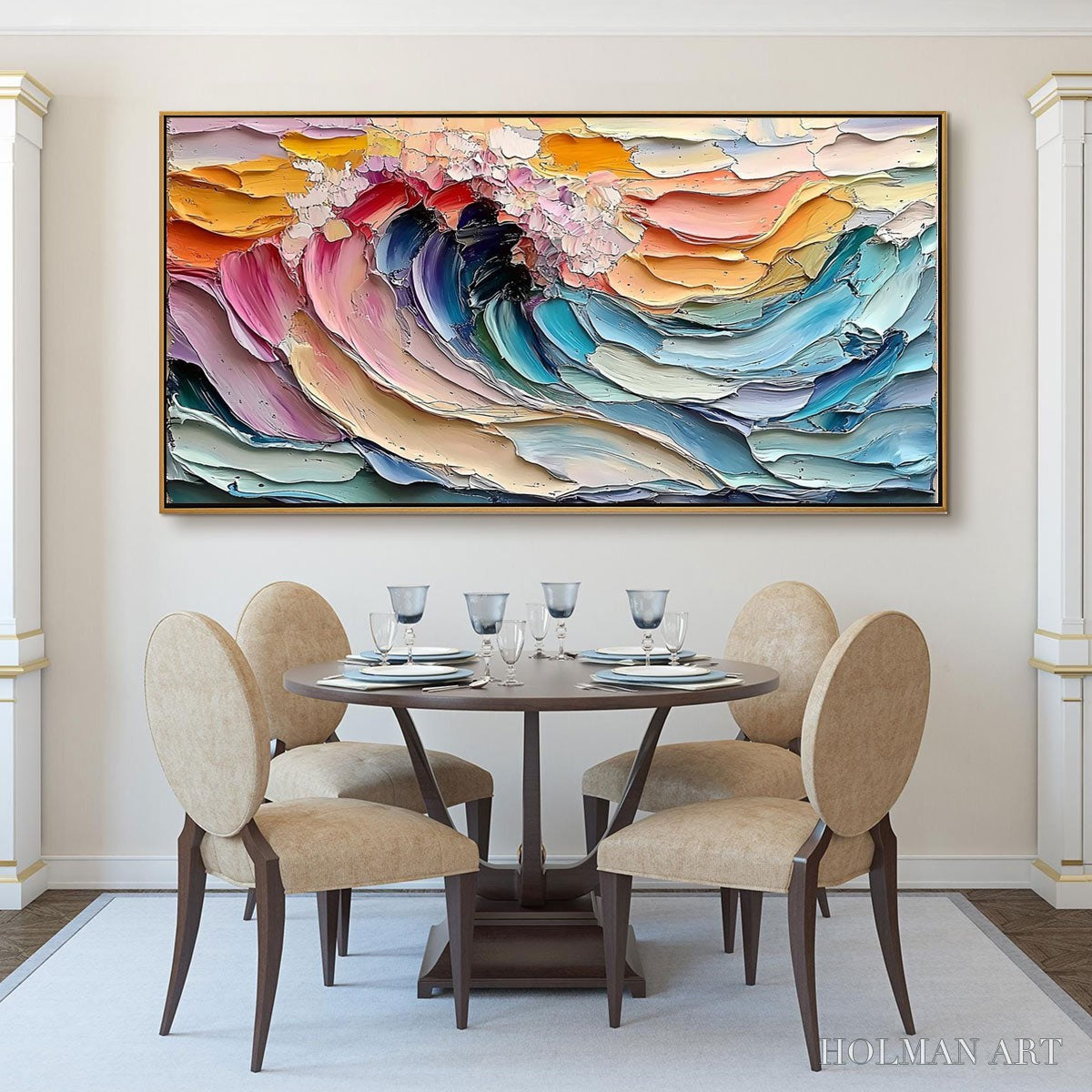 HOLMAN ART Cresting Wave – Textured Impasto Ocean Wave Oil Painting - image 2