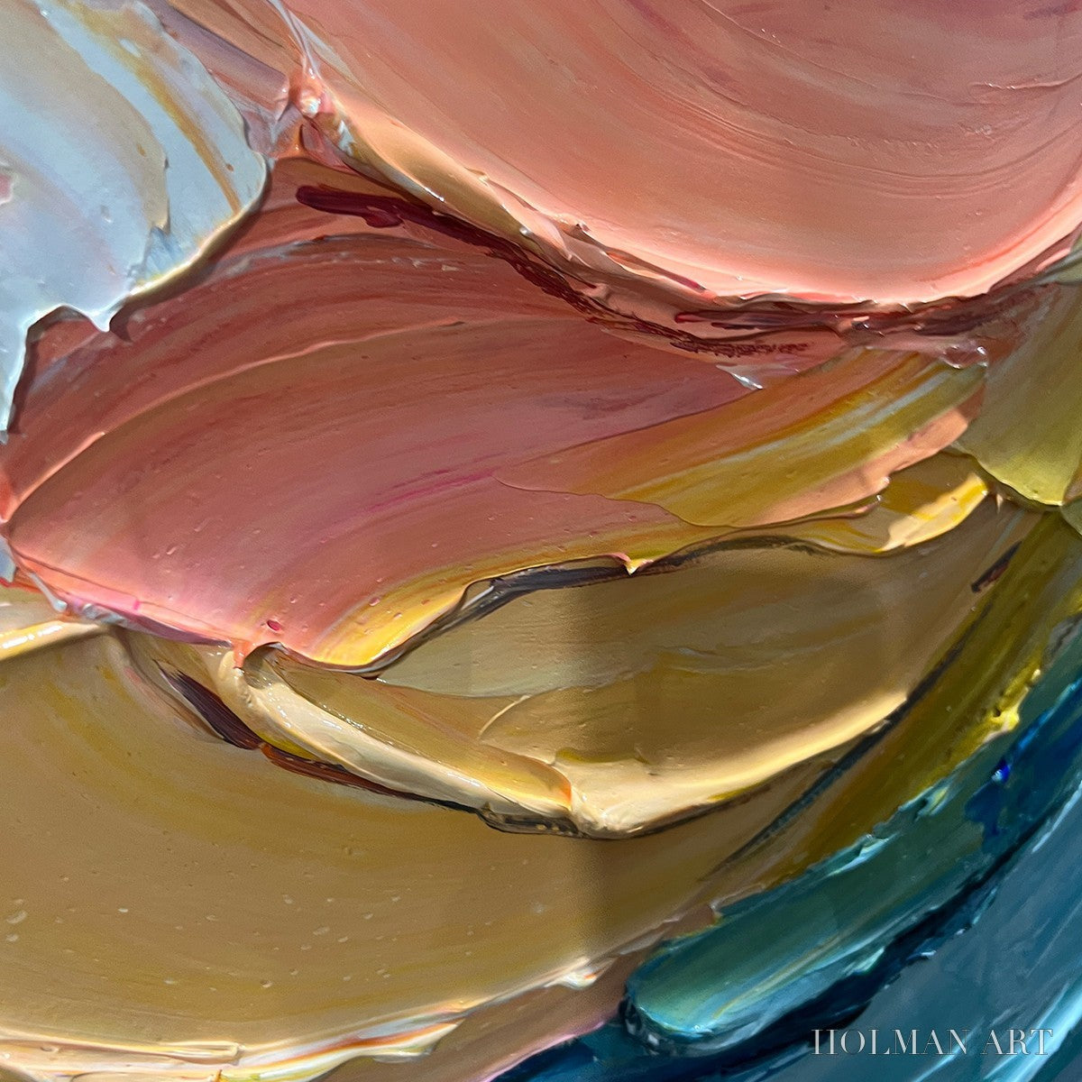HOLMAN ART Cresting Wave – Textured Impasto Ocean Wave Oil Painting - image 5
