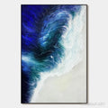 HOLMAN ART Ocean'S Embrace – Ocean Waves Seascape Oil Painting - image 1