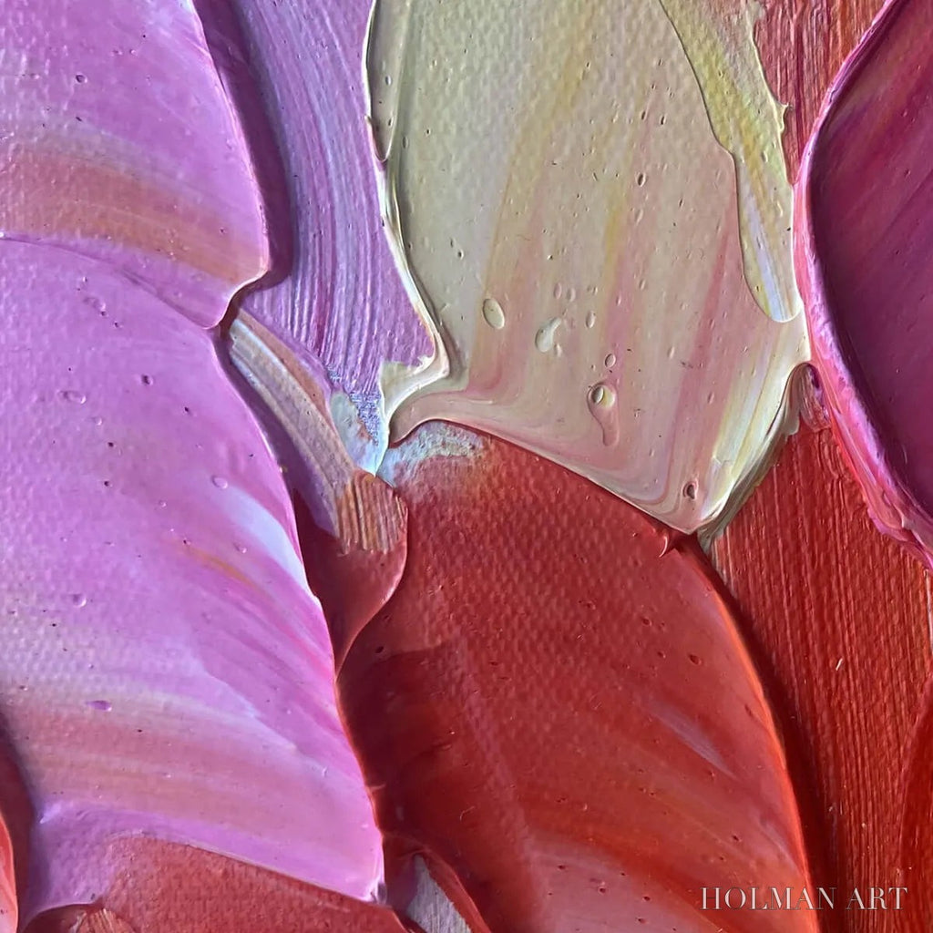HOLMAN ART Chroma Wave – Textured Abstract Rainbow Oil Painting - image 5