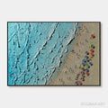 HOLMAN ART Aerial Vista – Impasto Beach Scene Oil Painting - image 1