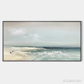 HOLMAN ART Coastal Whispers – Tranquil Beach Landscape Oil Painting - image 1