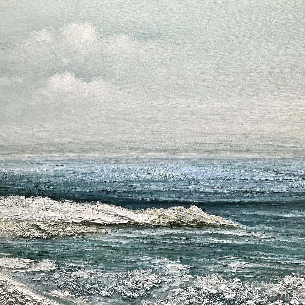 HOLMAN ART Coastal Whispers – Tranquil Beach Landscape Oil Painting - image 6