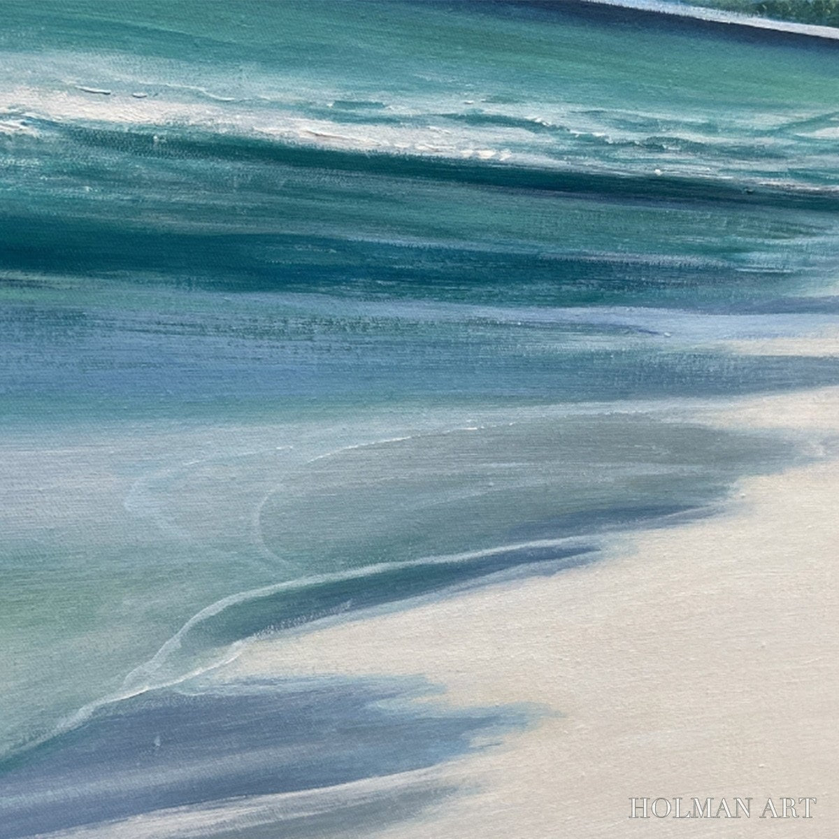HOLMAN ART Turquoise Dream Panoramic – Beach Painting, Panoramic , Coastal Decor - image 3