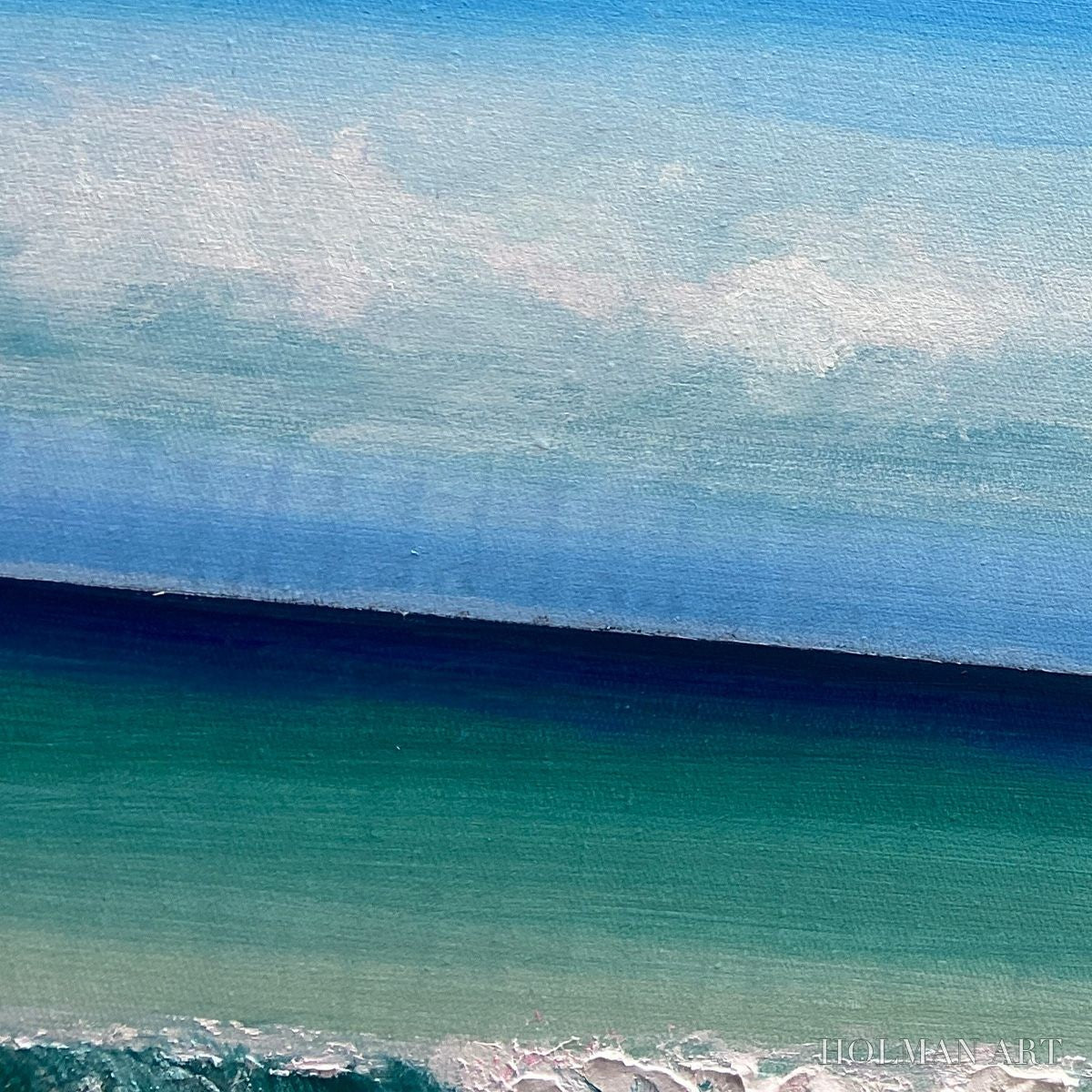 HOLMAN ART Turquoise Dream Panoramic – Beach Painting, Panoramic , Coastal Decor - image 5