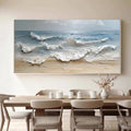 HOLMAN ART Ocean'S Embrace – Textured Seascape Painting, Impasto , Horizontal Canvas, Ocean Decor - image 2