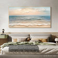 HOLMAN ART Coastal Serenity – Textured Seascape Painting, Impasto , Horizontal Canvas, Beach Decor - image 2