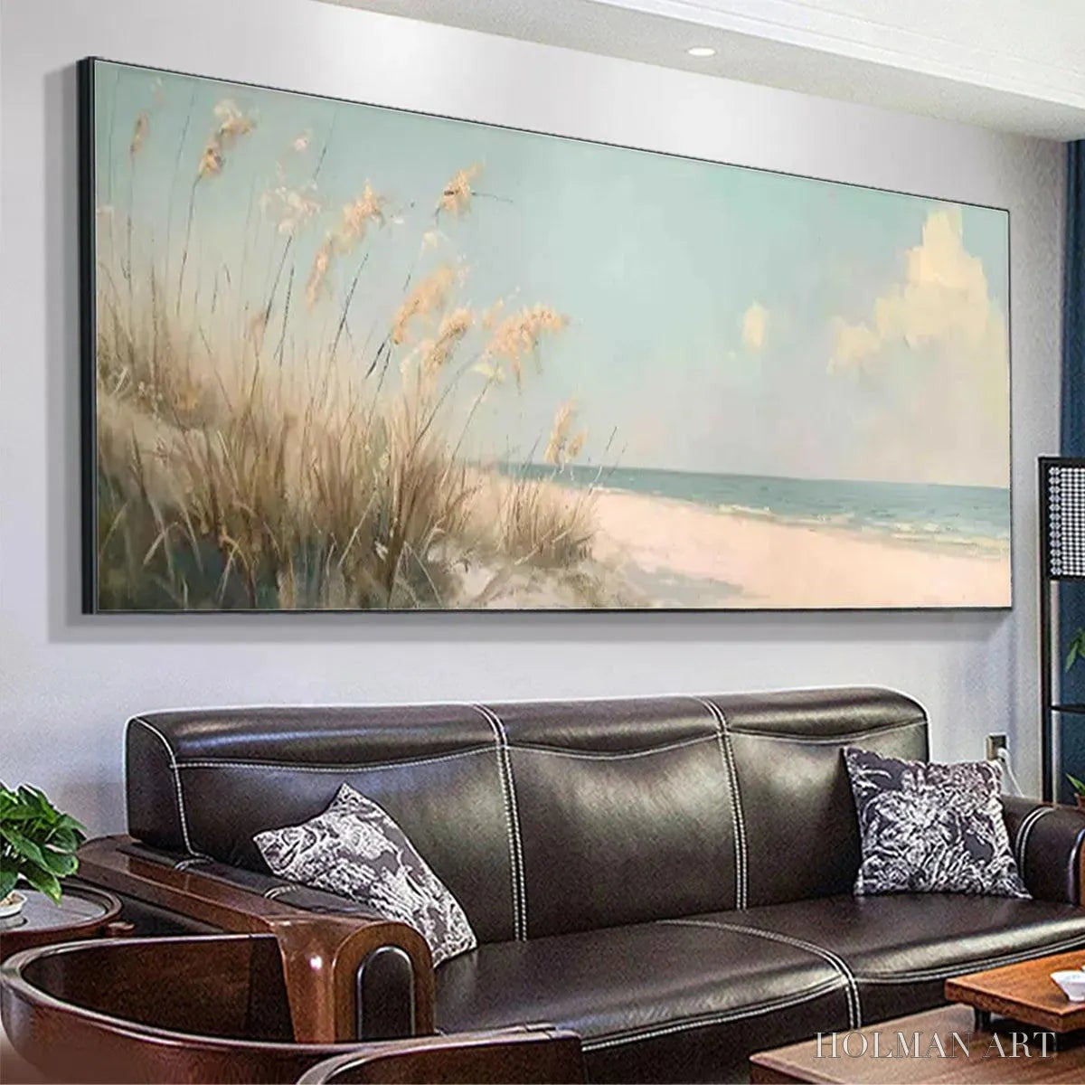 HOLMAN ART Beach Grass Panoramic – Beach Painting, Panoramic - image 5
