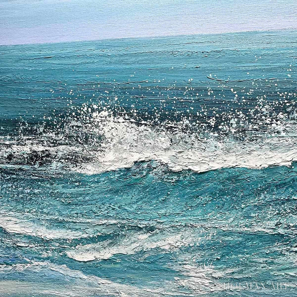 HOLMAN ART Azure Crests – Dynamic Seascape Painting, Panoramic - image 6