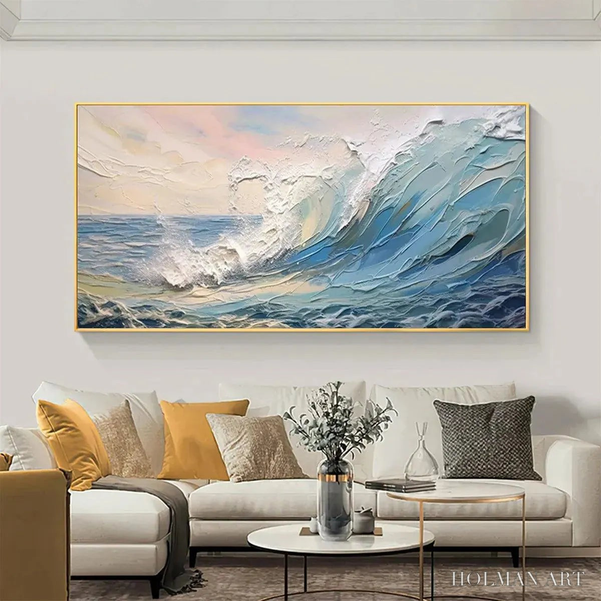 HOLMAN ART Cresting Wave – Textured Seascape Painting - image 2