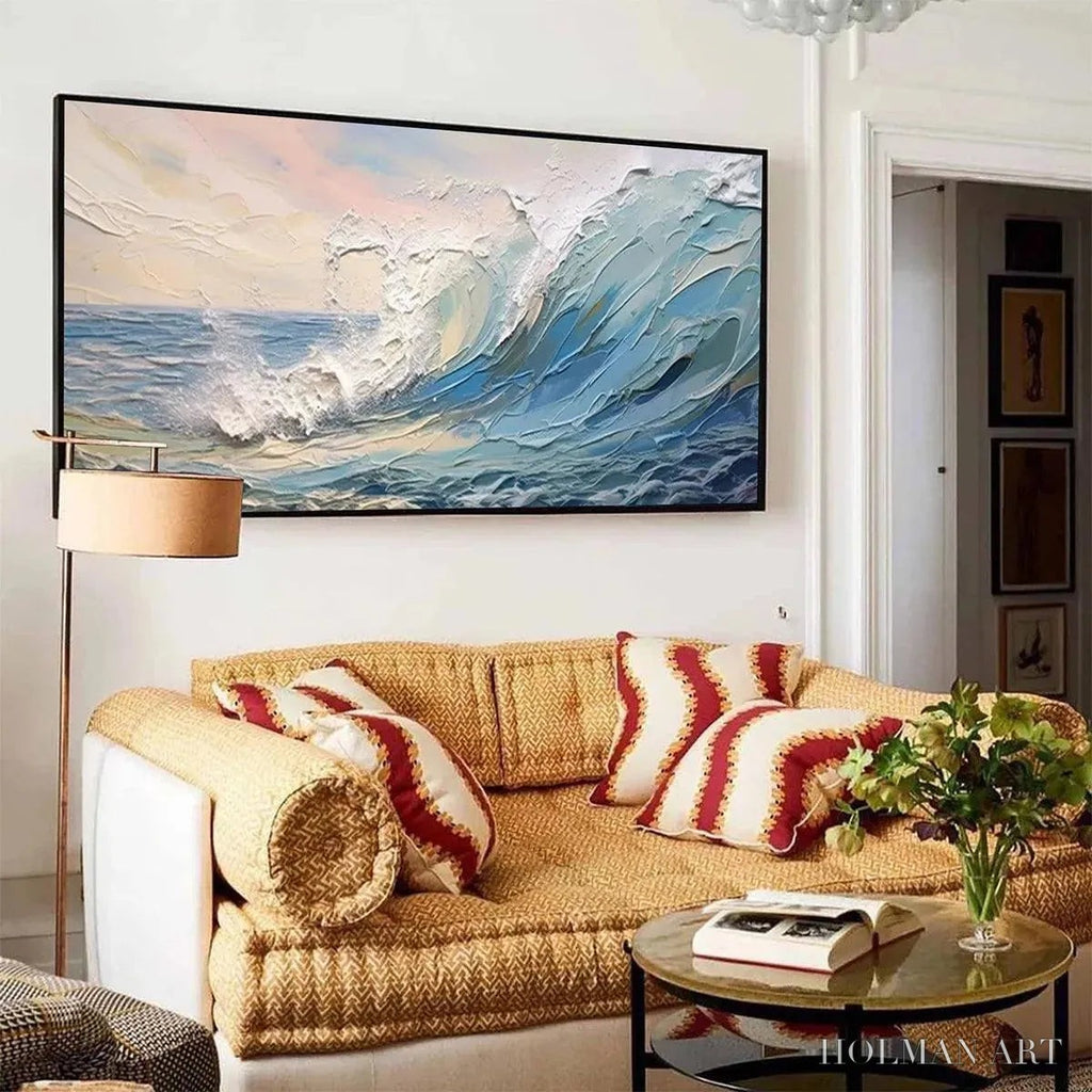 HOLMAN ART Cresting Wave – Textured Seascape Painting - image 4