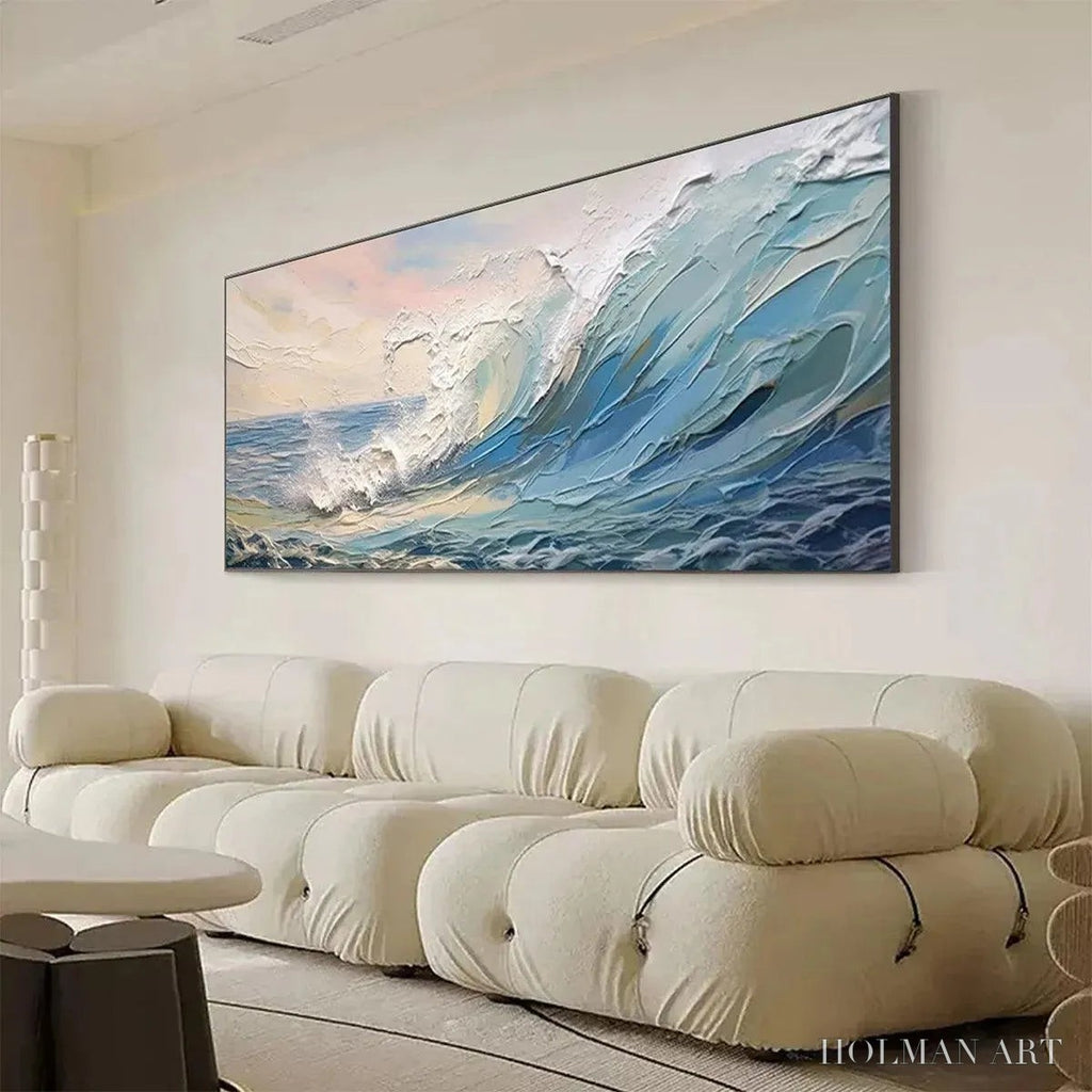 HOLMAN ART Cresting Wave – Textured Seascape Painting - image 5