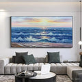 HOLMAN ART Golden Sunset Serenade – Panoramic Ocean Sunset Painting - image 2