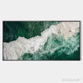 HOLMAN ART Emerald Flow – Abstract Ocean Painting, Horizontal - image 1