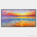 HOLMAN ART Tropical Sunset Beach – Vibrant Coastal Painting - image 1