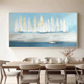 HOLMAN ART Golden Sails – Abstract Seascape Painting with Gold Accents - image 2
