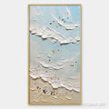 HOLMAN ART Summer Beach – Textured Beach Scene Painting with Surfers and Swimmers - image 1