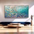 HOLMAN ART Ocean Currents – Textured Abstract Seascape Painting in Blues and Greens - image 2