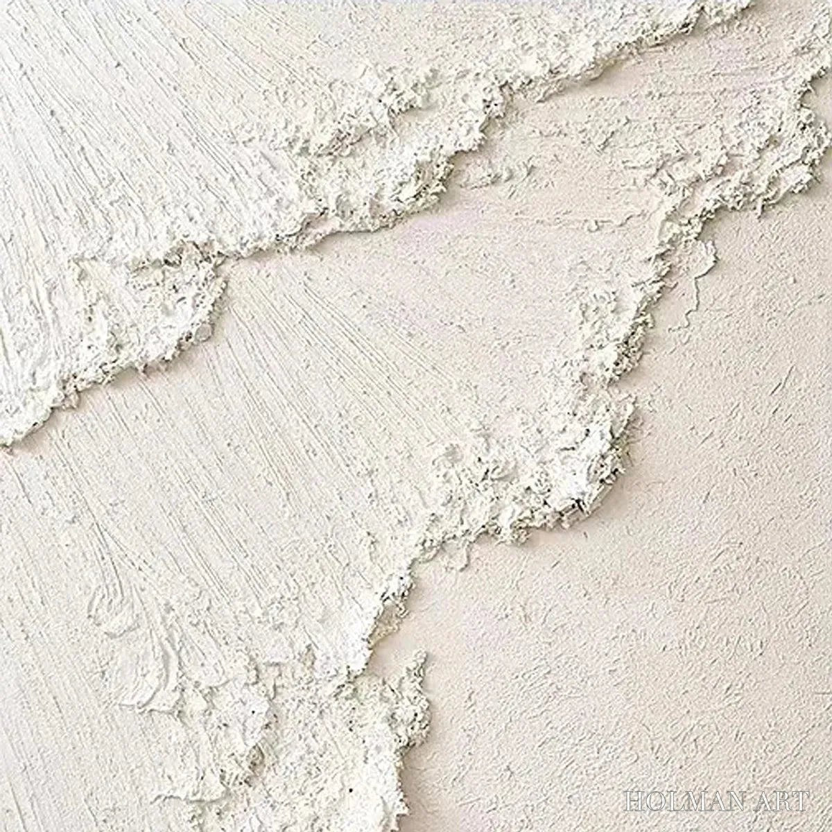 HOLMAN ART White Crest – Textured White Abstract Seascape Impasto Painting - image 5