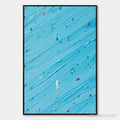 HOLMAN ART Candy Rain – Playful Blue Textured Abstract Impasto - image 1