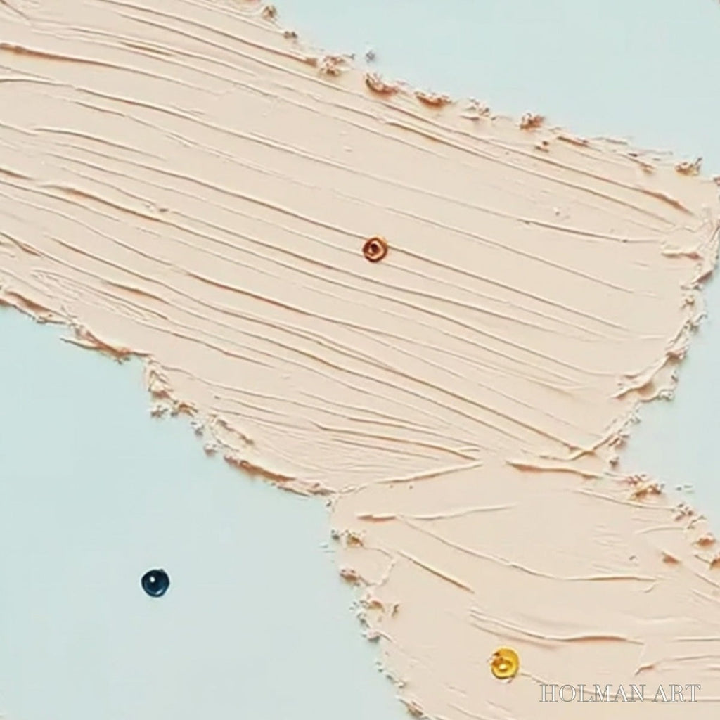 HOLMAN ART Serendipity – Textured Minimalist Painting with Playful Impasto Details - image 5