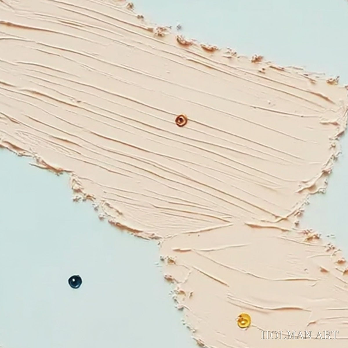 HOLMAN ART Serendipity – Textured Minimalist Painting with Playful Impasto Details - image 5