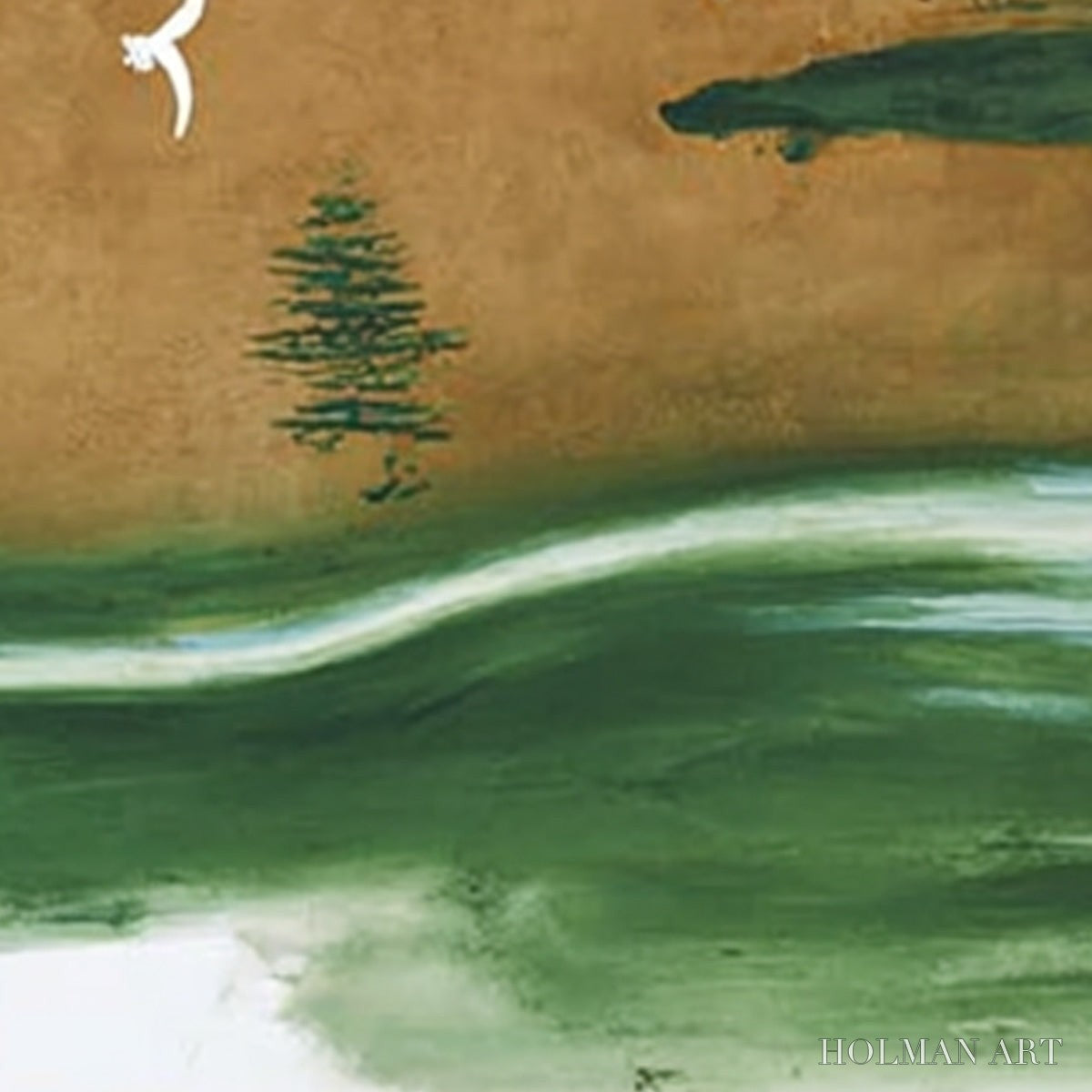 HOLMAN ART Sojourn – Minimalist Wabi-Sabi Landscape with Birds - image 3