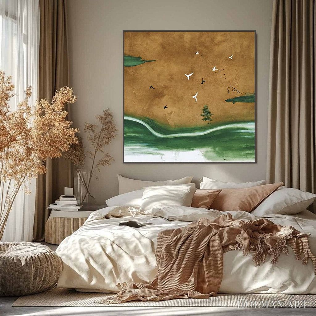 HOLMAN ART Sojourn – Minimalist Wabi-Sabi Landscape with Birds - image 6