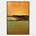 HOLMAN ART Amber Horizon – Textured Impasto Abstract Landscape Painting - image 1