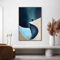 HOLMAN ART Solitude'S Edge – Minimalist Abstract Landscape with Figure Painting - image 2
