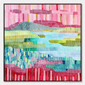 HOLMAN ART Chromatic Weave – Colorful Abstract Textured Landscape Painting - image 1