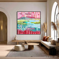HOLMAN ART Chromatic Weave – Colorful Abstract Textured Landscape Painting - image 2