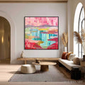 HOLMAN ART Mosaic Sunrise – Colorful Textured Abstract Landscape Painting - image 2