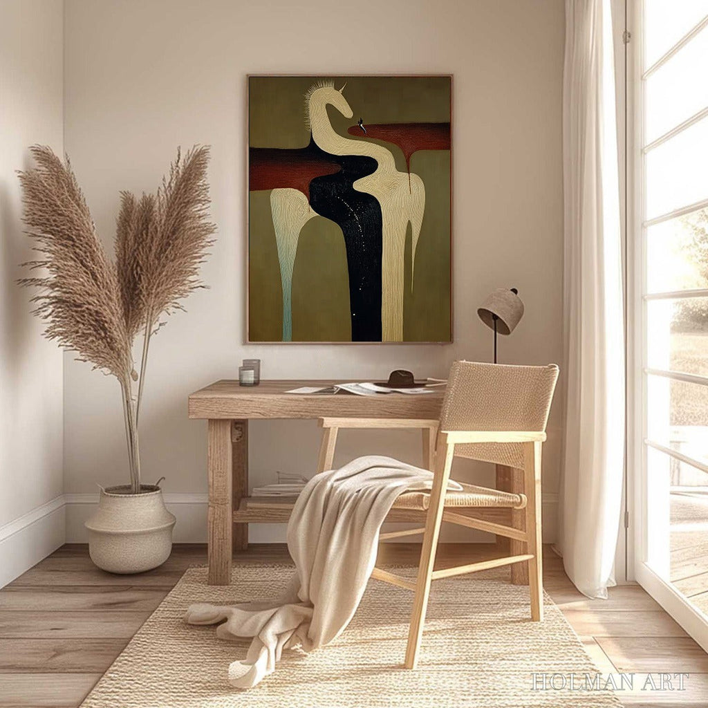 HOLMAN ART the Voyager'S Steed – Textured Abstract Unicorn Painting for Modern Decor - image 6