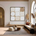 HOLMAN ART Earthen Rhythm – Textured Wabi Sabi Abstract Painting for Minimalist Decor - image 2