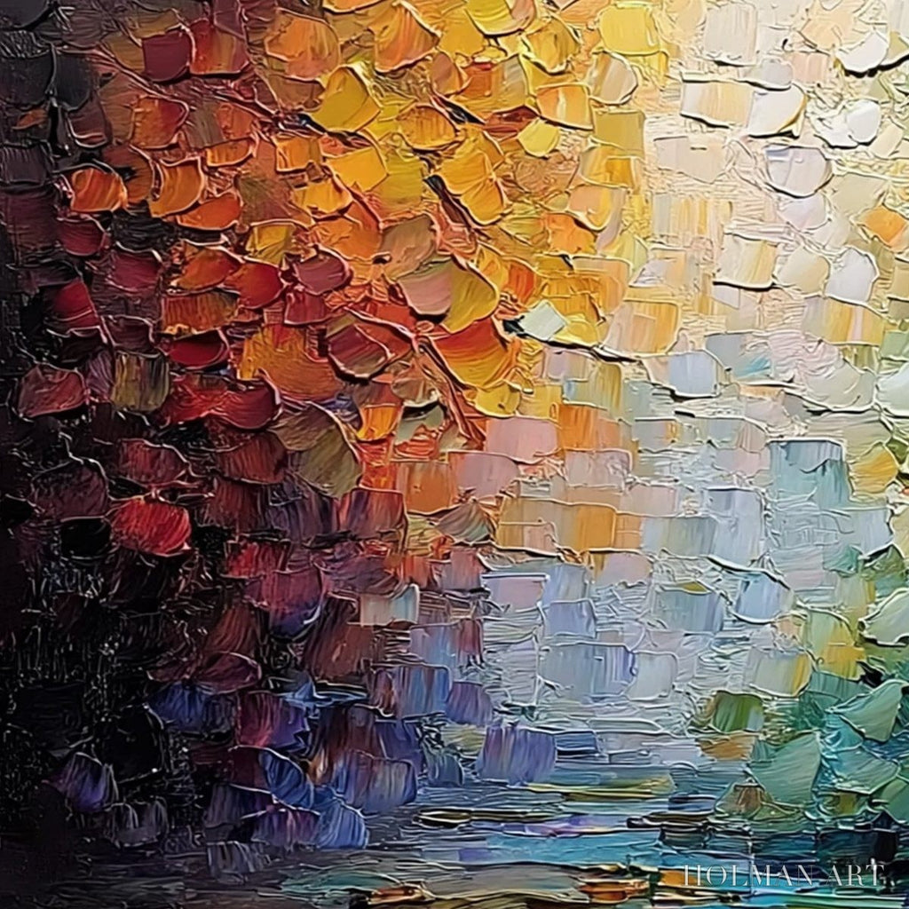 HOLMAN ART Chromatic Horizon – Large Textured Abstract Impasto Oil Painting - image 3