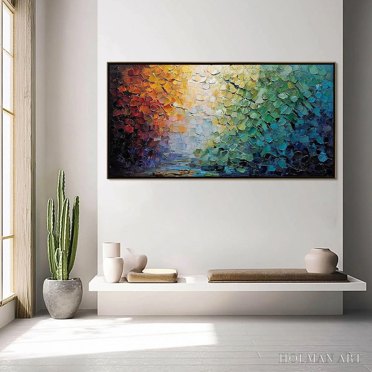 HOLMAN ART Chromatic Horizon – Large Textured Abstract Impasto Oil Painting - image 4