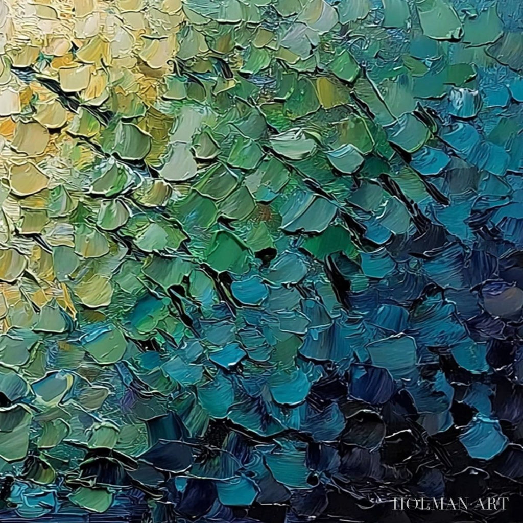 HOLMAN ART Chromatic Horizon – Large Textured Abstract Impasto Oil Painting - image 5