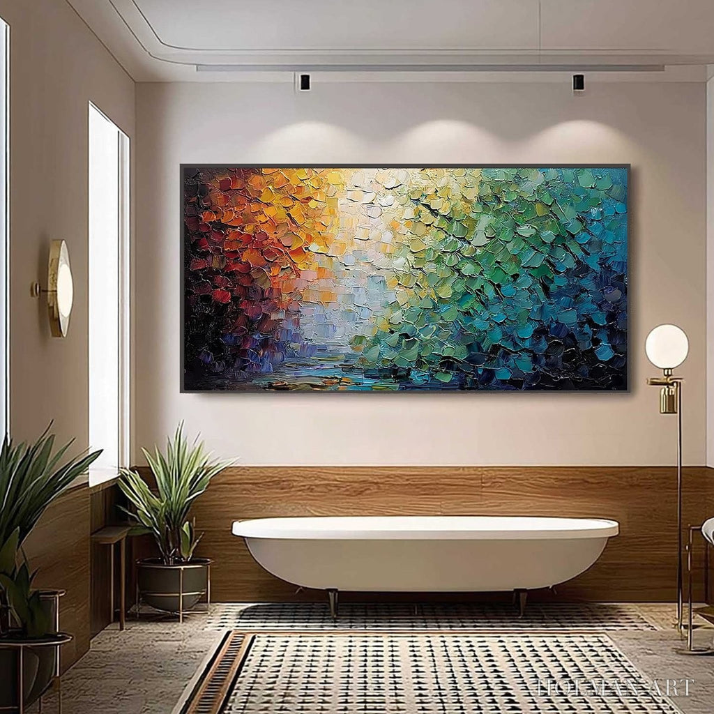 HOLMAN ART Chromatic Horizon – Large Textured Abstract Impasto Oil Painting - image 6